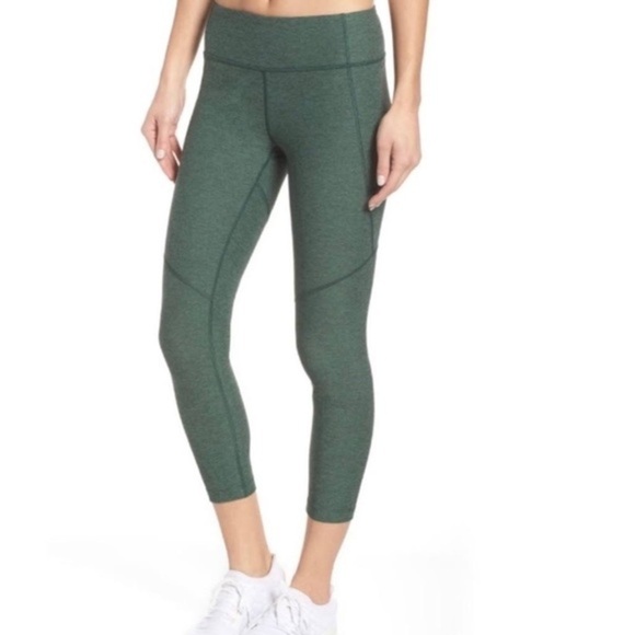 OUTDOOR Voices Mid Rise Leggings Green Activewear Workout Yoga Women's medium - Picture 1 of 7